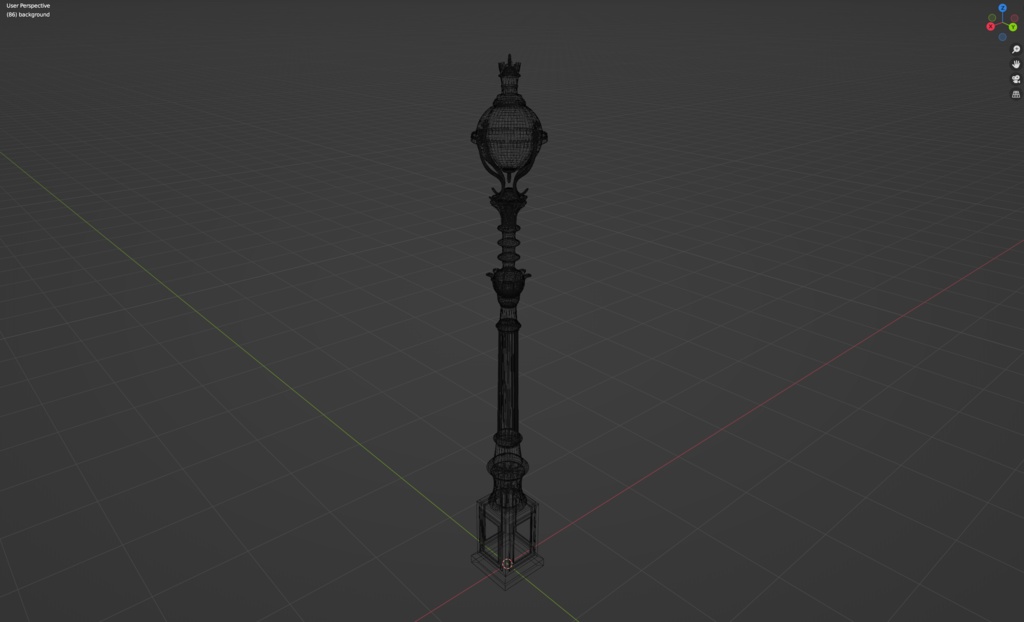【VRChat】ヨーロッパ風街灯01