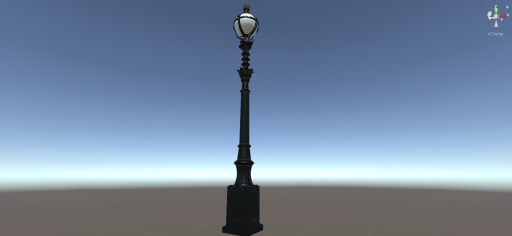 【VRChat】ヨーロッパ風街灯01