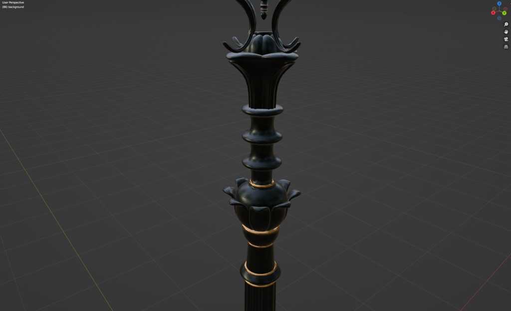 【VRChat】ヨーロッパ風街灯01