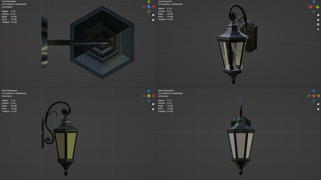 【VRChat】ウォールライト01