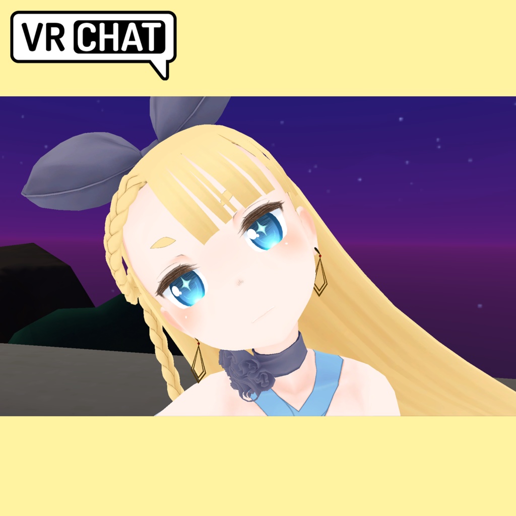 (無料)【VR Chat】菱形イヤリング