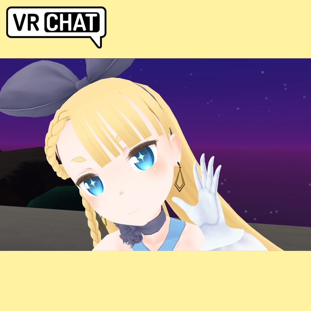 (無料)【VR Chat】菱形イヤリング