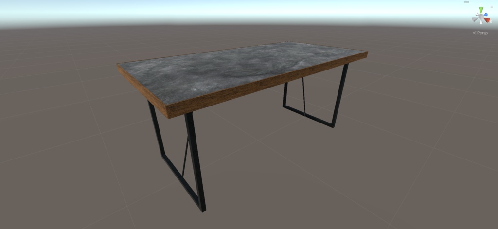 (無料)【VRChat】石のダイニングテーブル