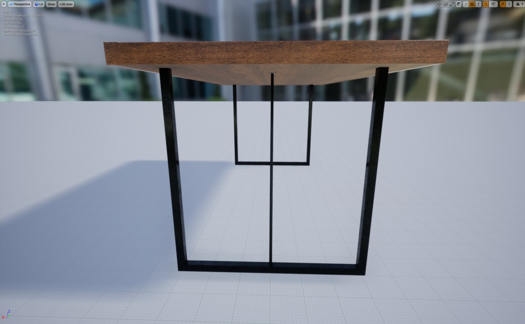 (無料)【VRChat】石のダイニングテーブル