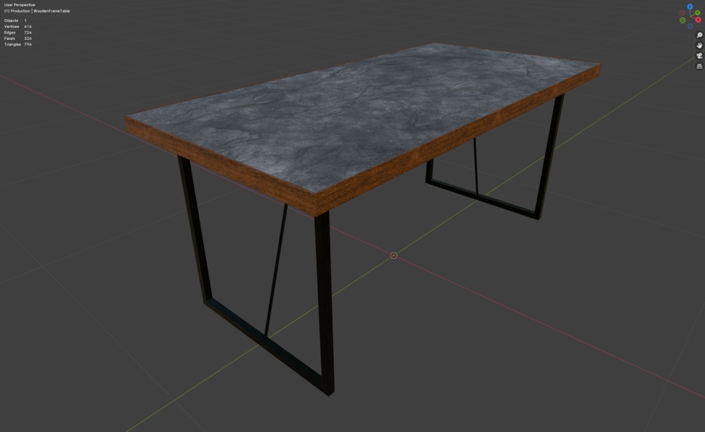 (無料)【VRChat】石のダイニングテーブル