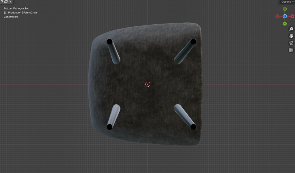 【VRChat】ファブリックダイニングチェア