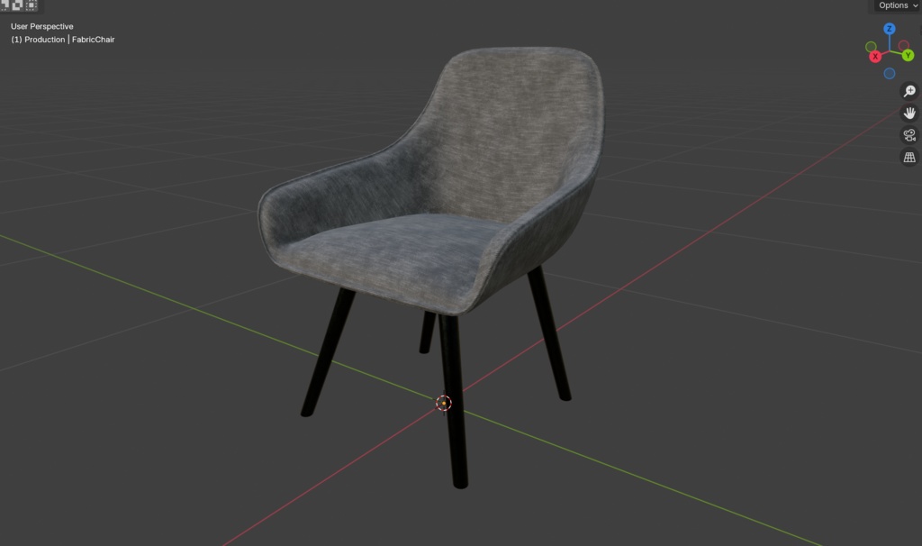 【VRChat】ファブリックダイニングチェア