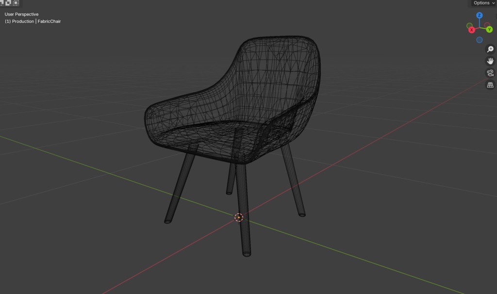 【VRChat】ファブリックダイニングチェア