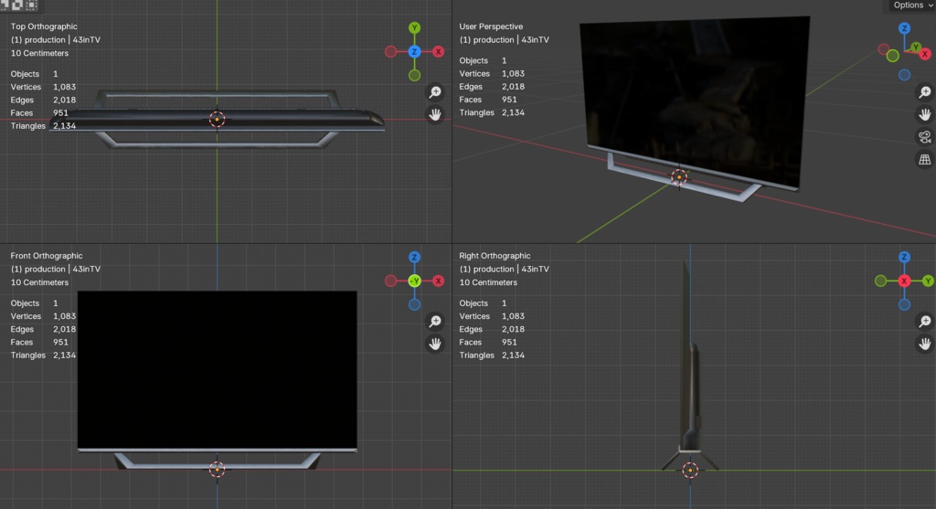 【VRChat】43インチTV