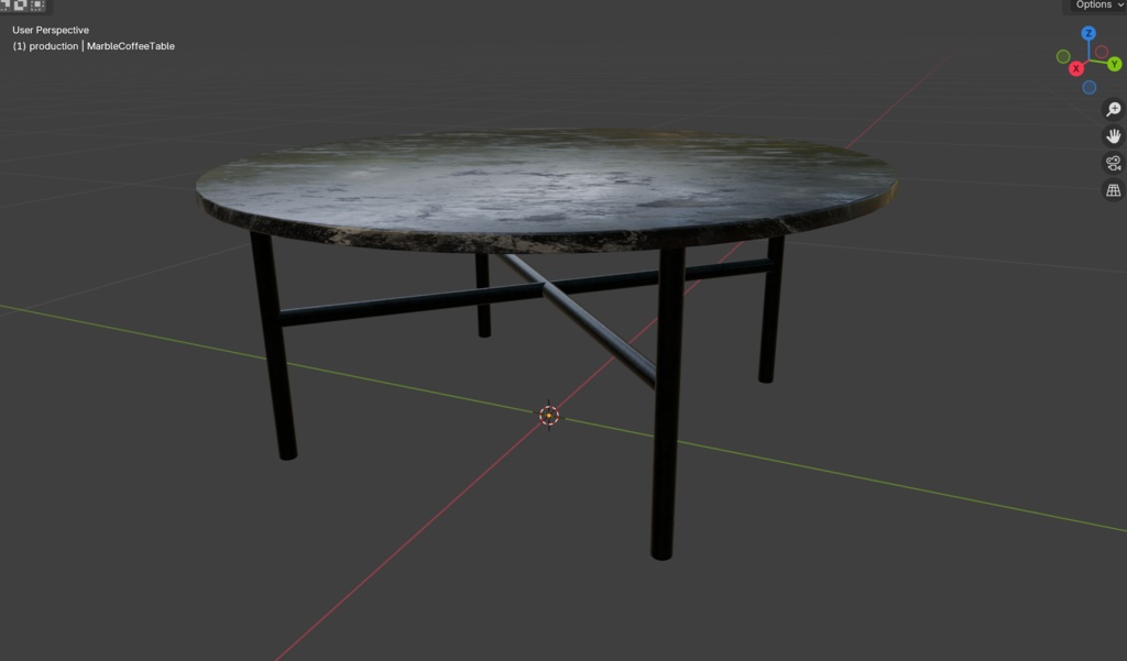 【VRChat】大理石のローテーブル