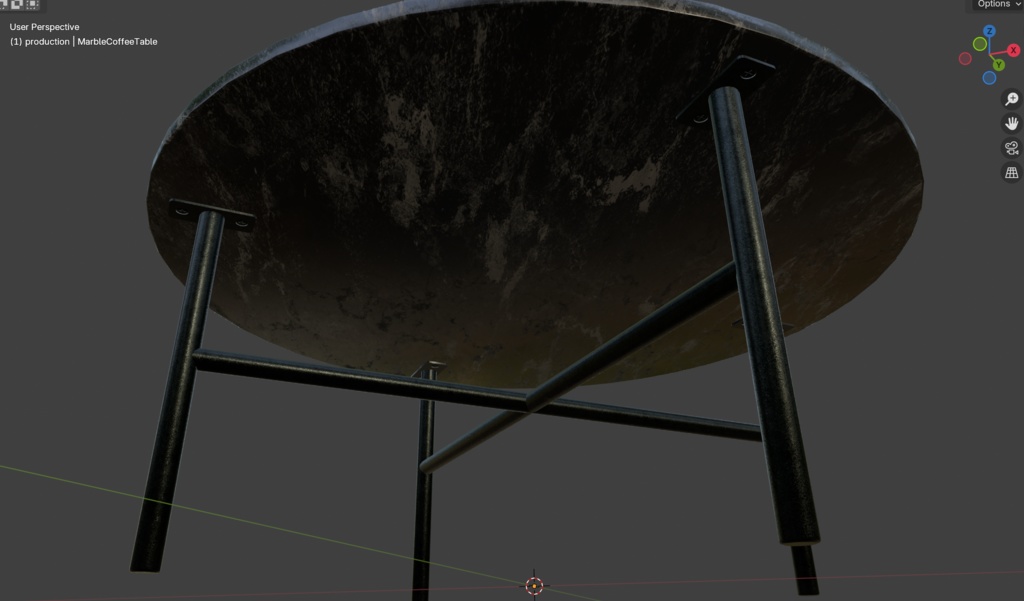【VRChat】大理石のローテーブル