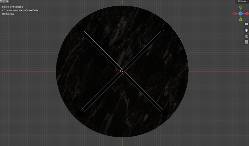 【VRChat】大理石のローテーブル