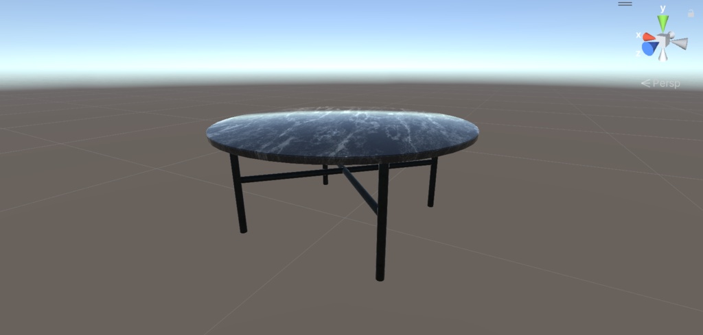 【VRChat】大理石のローテーブル