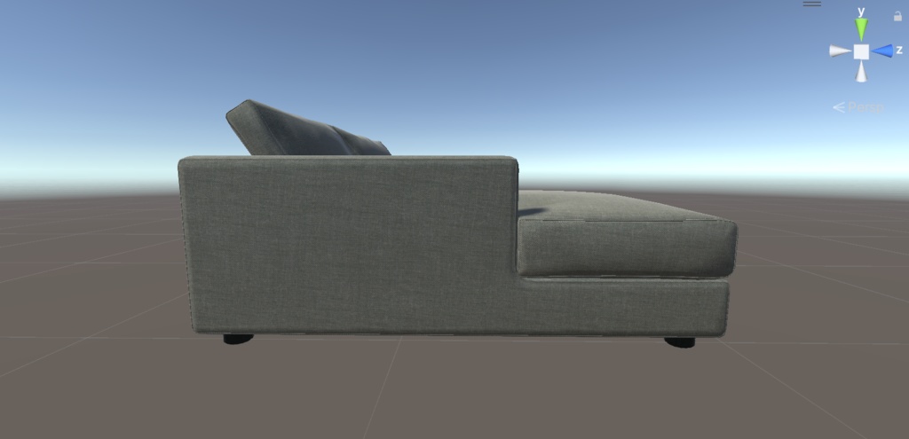 【VRChat】220cmカウチソファ