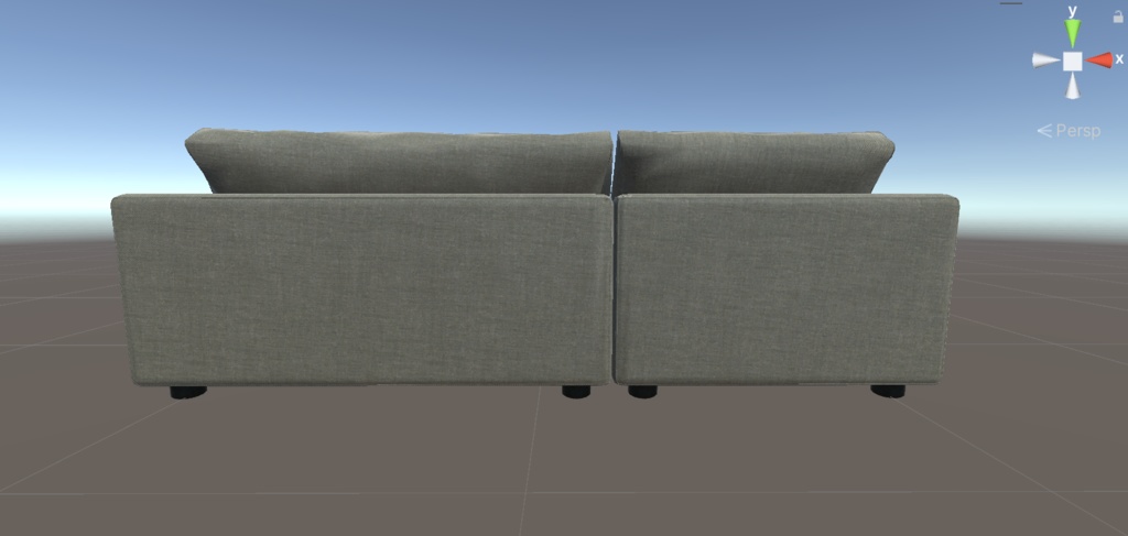 【VRChat】220cmカウチソファ