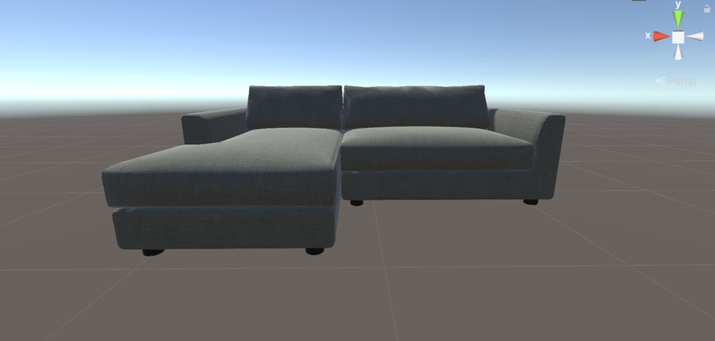 【VRChat】220cmカウチソファ
