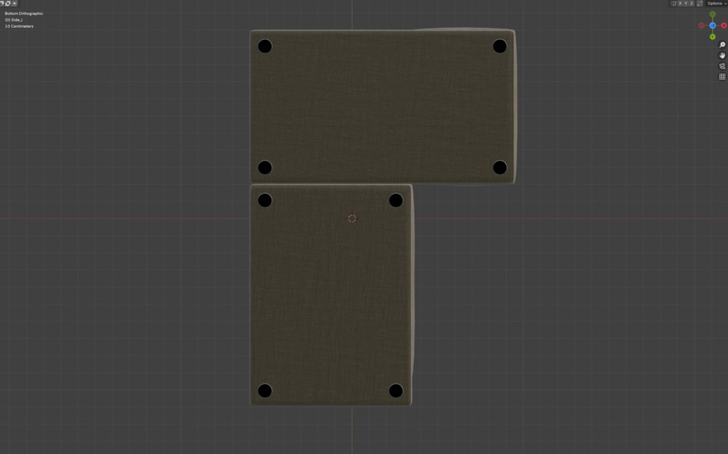 【VRChat】220cmカウチソファ