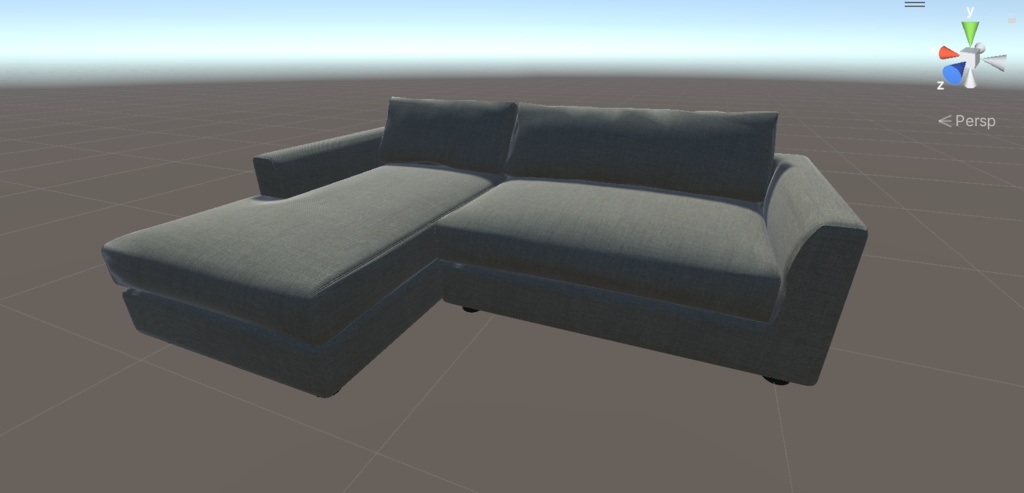 【VRChat】220cmカウチソファ