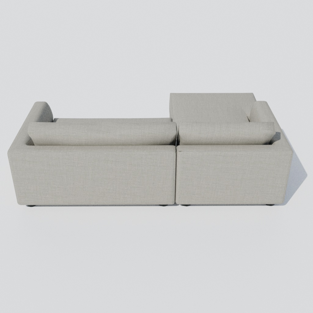 【VRChat】220cmカウチソファ