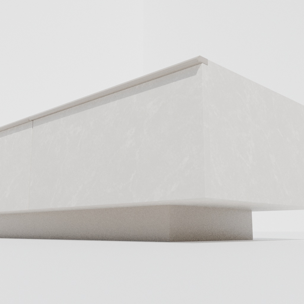 【VRChat】大理石風TVキャビネット