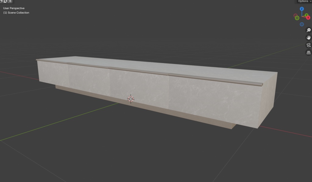 【VRChat】大理石風TVキャビネット