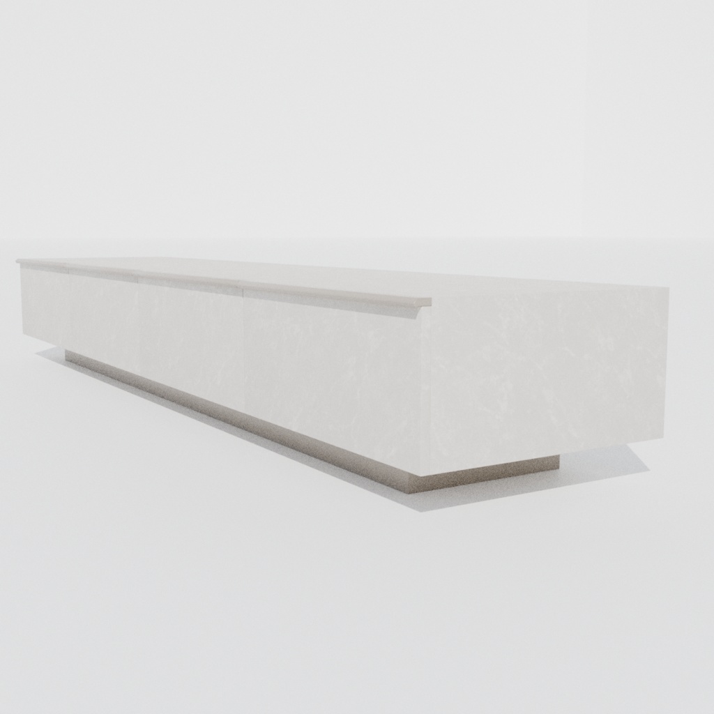 【VRChat】大理石風TVキャビネット