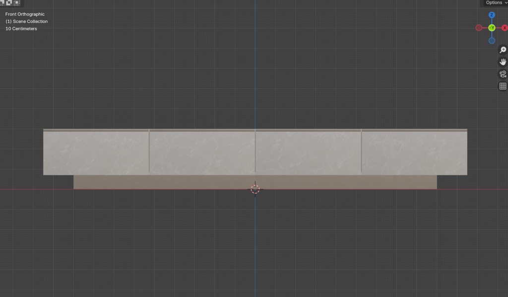 【VRChat】大理石風TVキャビネット