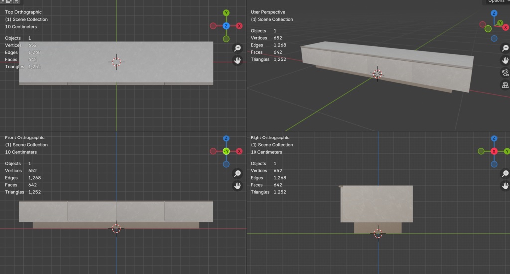 【VRChat】大理石風TVキャビネット