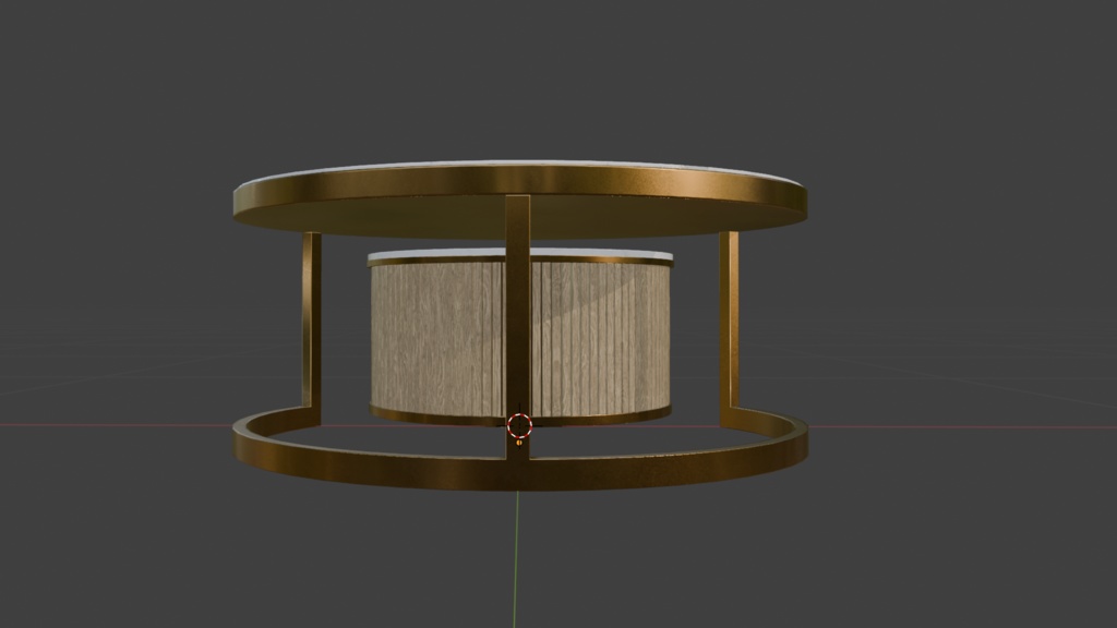 【VRChat】大理石のローテーブル(白・2対)