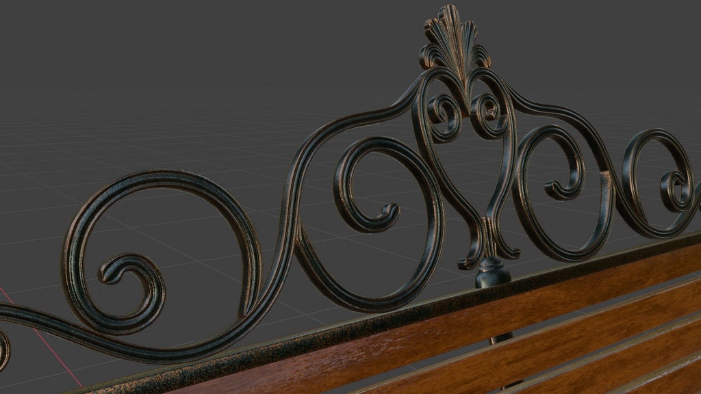 【VRChat】ヨーロッパ風ベンチ