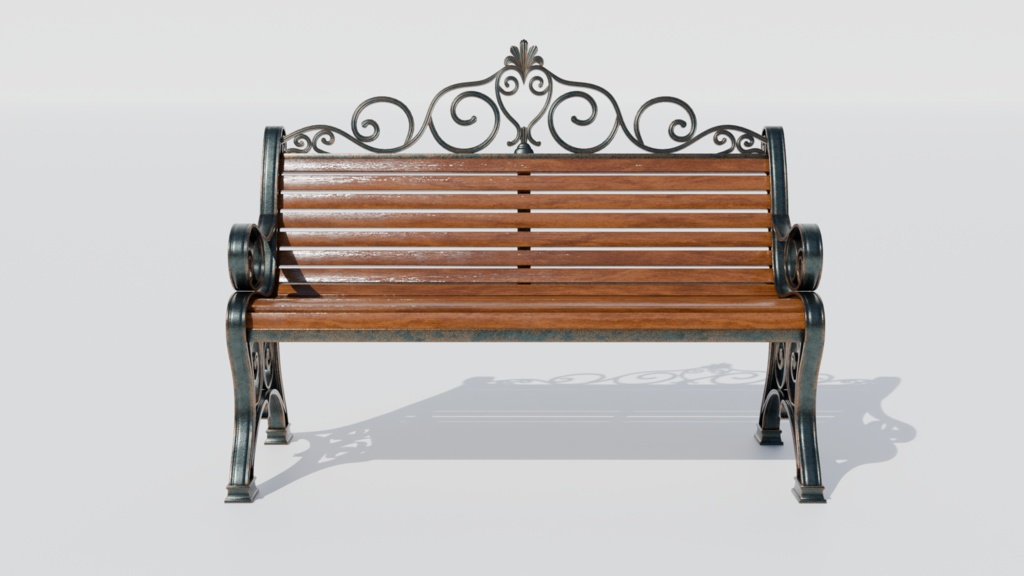 【VRChat】ヨーロッパ風ベンチ