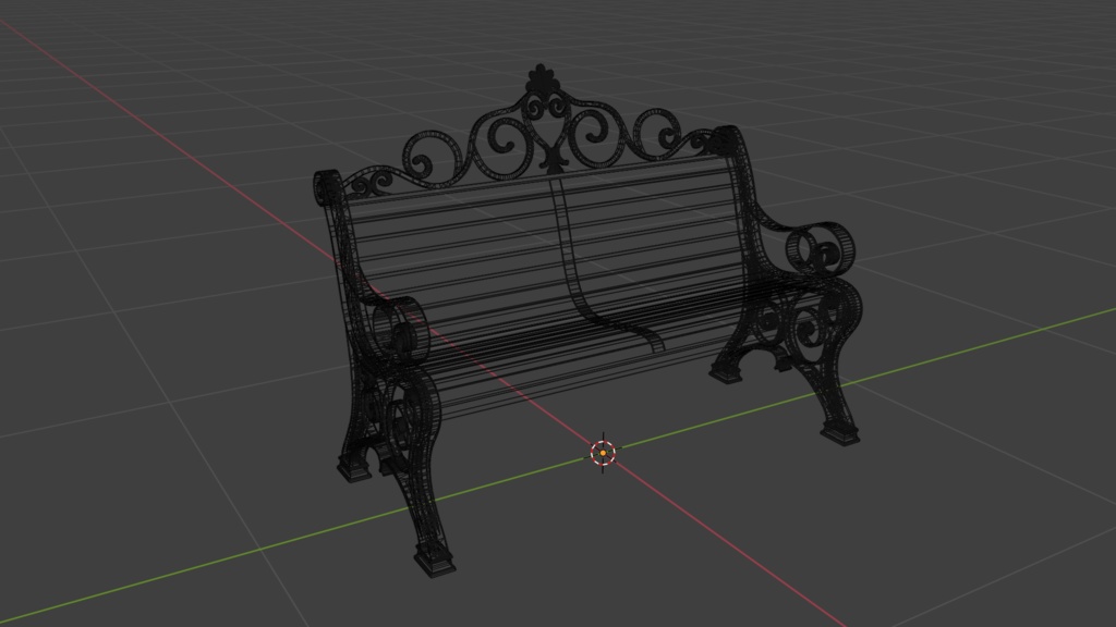 【VRChat】ヨーロッパ風ベンチ