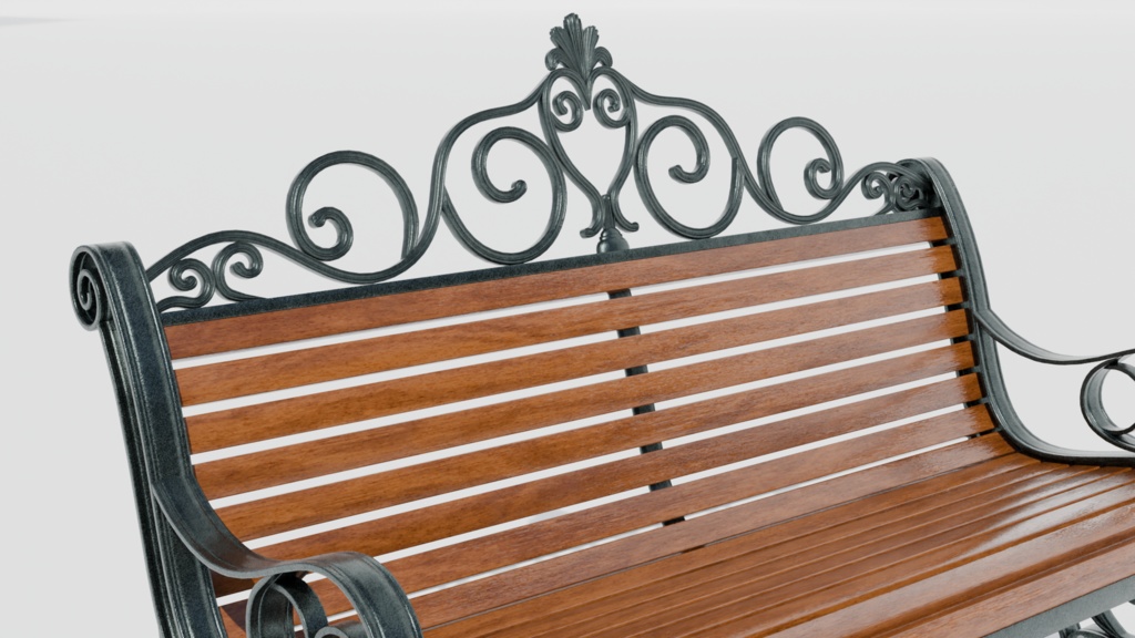 【VRChat】ヨーロッパ風ベンチ