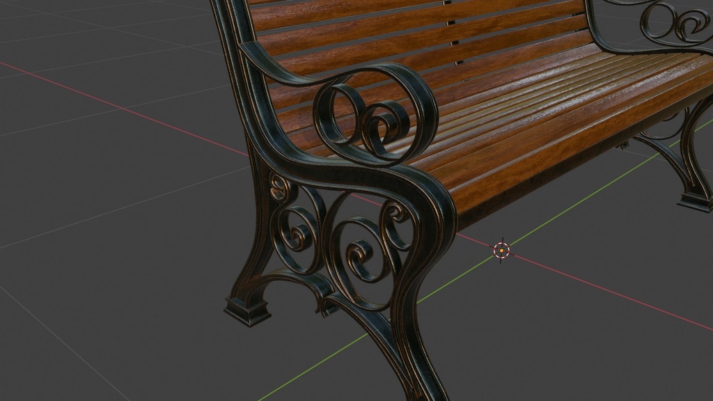 【VRChat】ヨーロッパ風ベンチ