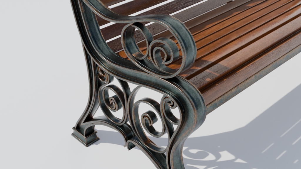 【VRChat】ヨーロッパ風ベンチ