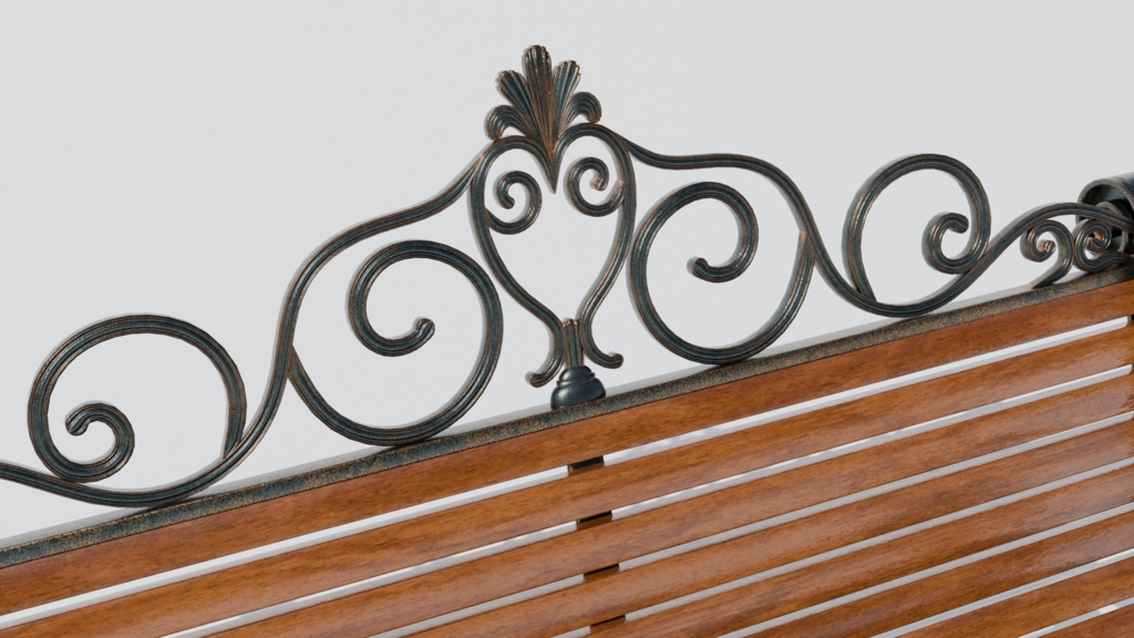 【VRChat】ヨーロッパ風ベンチ