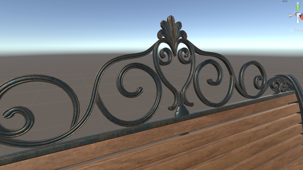 【VRChat】ヨーロッパ風ベンチ