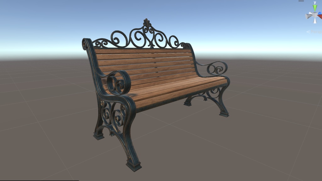 【VRChat】ヨーロッパ風ベンチ