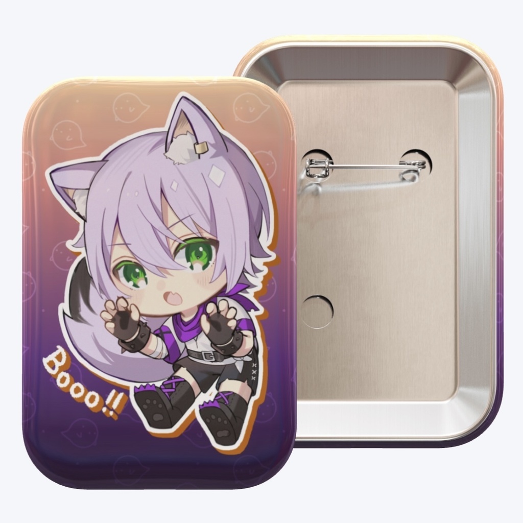 ハロウィンスクエア缶バッジ(2024)