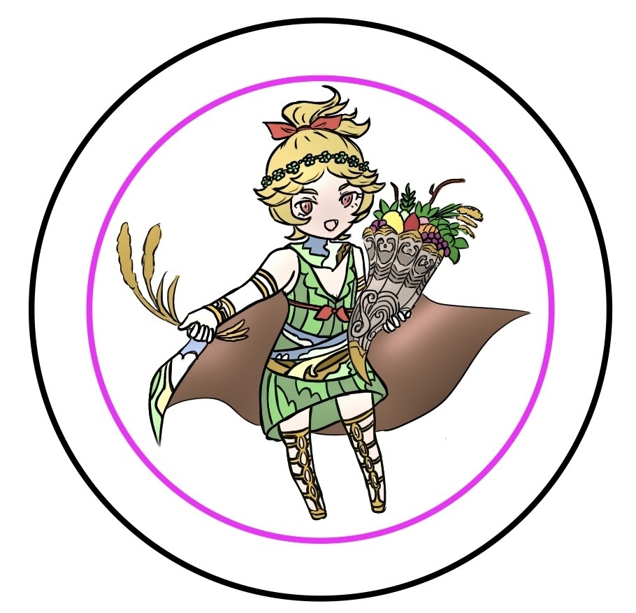 マカロンキーホルダー　デメテル