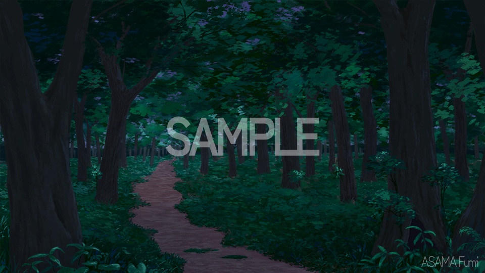 背景_森林の道