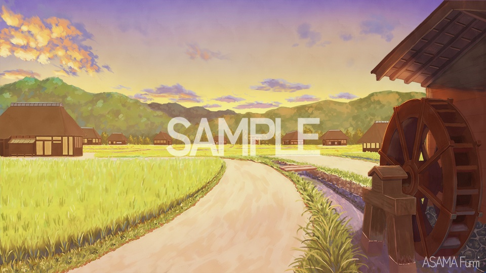 初夏の農村風景