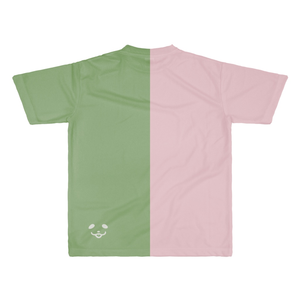 ベーコンちゃん Tシャツ ピンク×グリーン