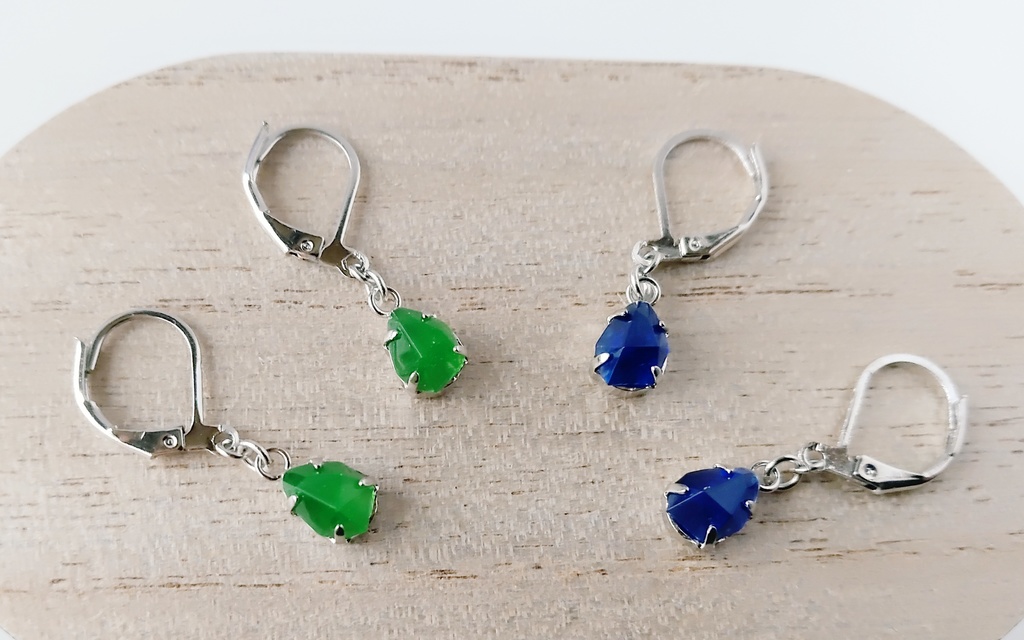 ビジューピアスセット（シルバー）【さねぎゆイメージ】