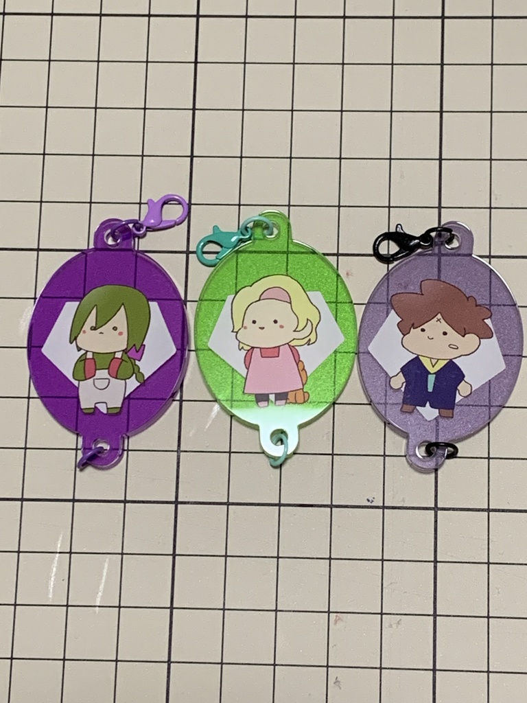 繋がるゆるフラットアクリルチャーム