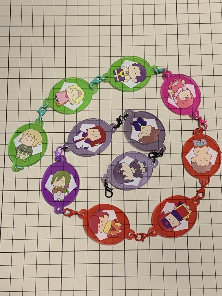繋がるゆるフラットアクリルチャーム