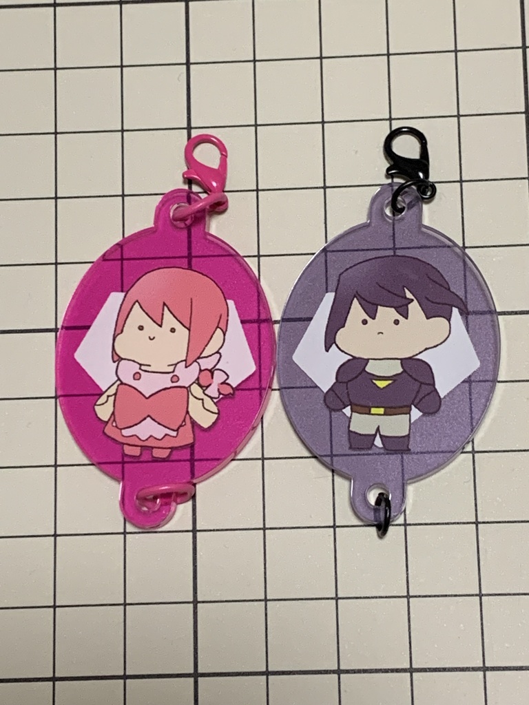 繋がるゆるフラットアクリルチャーム