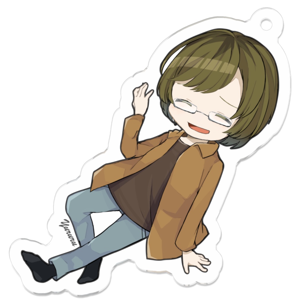 ゆるる と一緒に頑張りましょっ☆ にへ顔 アクキー