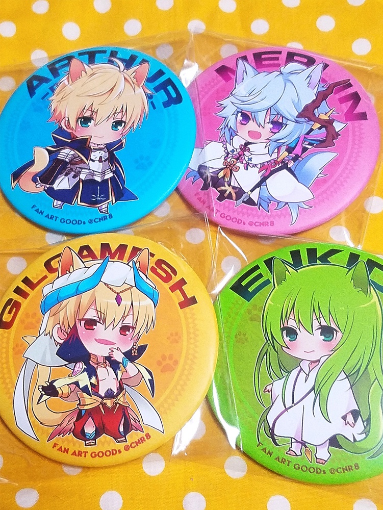 ねこver.缶バッチ