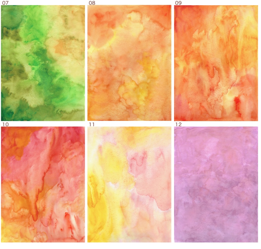 水彩テクスチャセット